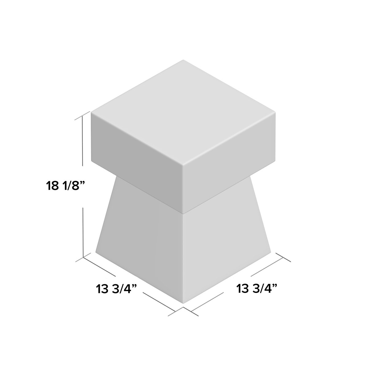 17 Stories Kazir 18.1'' Tall Concrete Pedestal End Table & Reviews